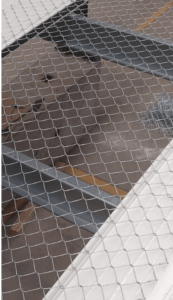 malla de seguridad pignus en un ensayo