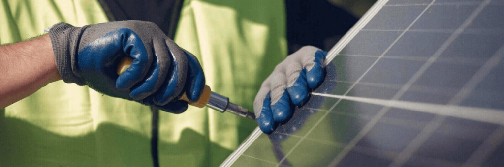reparacion de una placa solar