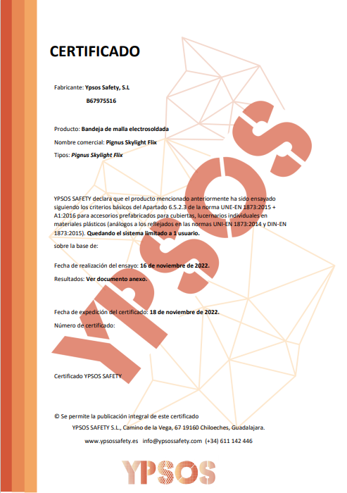documento de declaracion de conformidad de ypsos safety