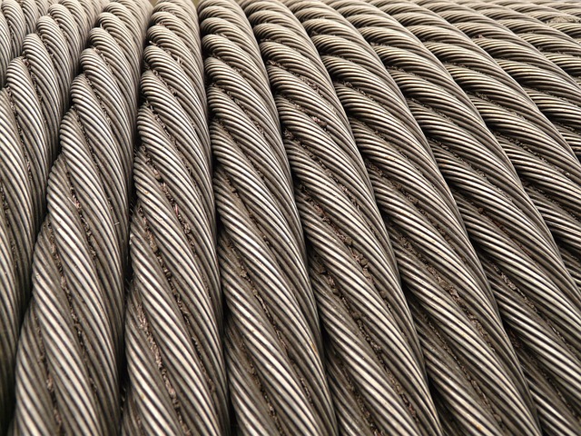 cable de acero de una linea de vida