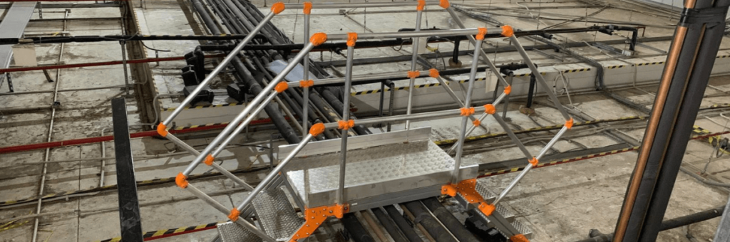 salto de lobo instalado en nave industrial
