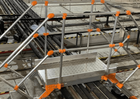 salto de lobo instalado en nave industrial