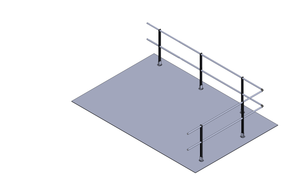 diseño barandilla a suelo ananke ground