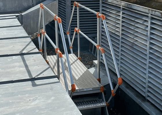 instalacion de salto de lobo en cubierta