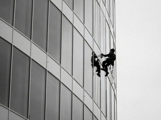 trabajador altura edificio
