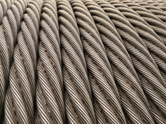 Imagen de cerca de lineas de vida apiladas